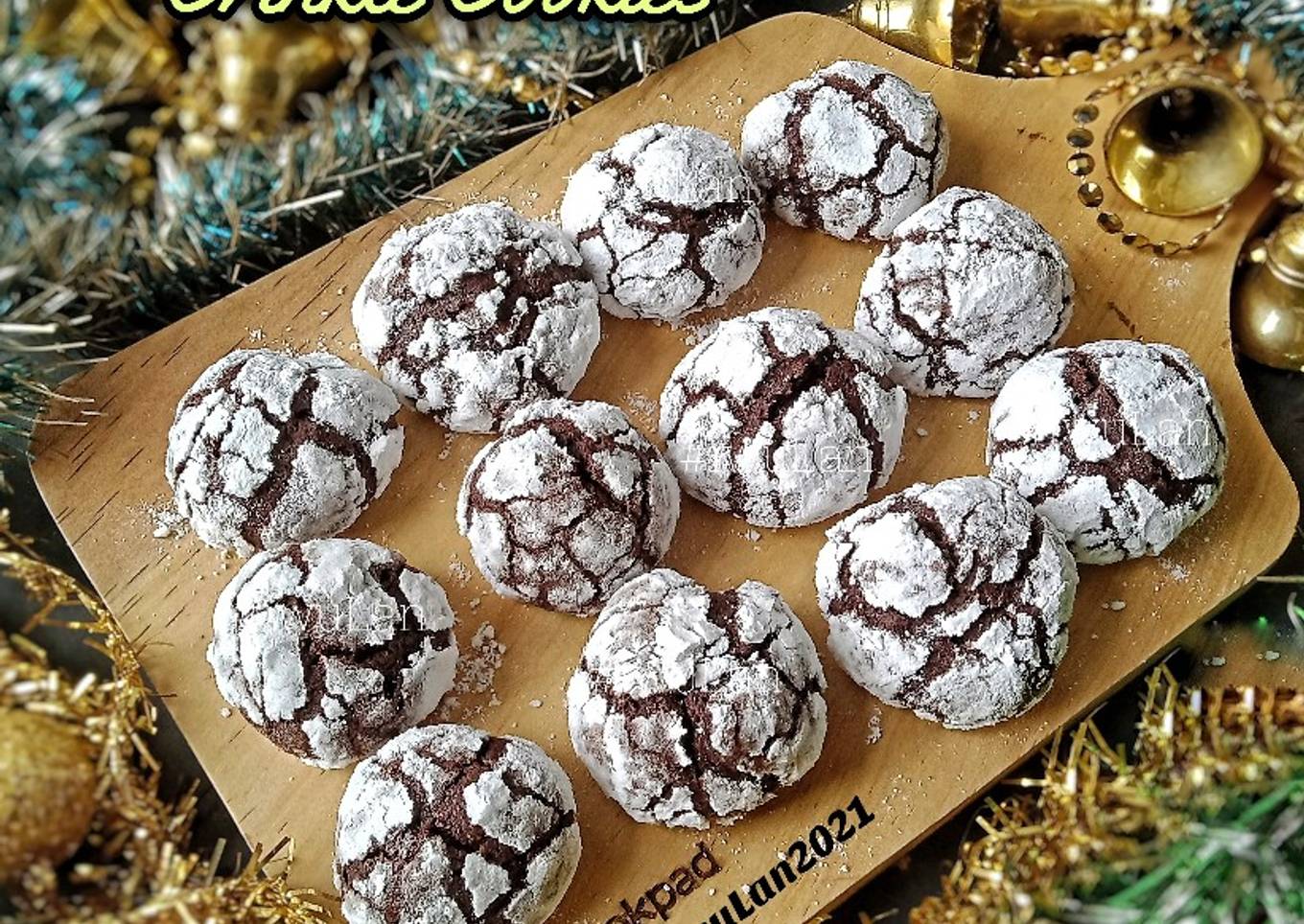 Brownie Crinkle Cookies
