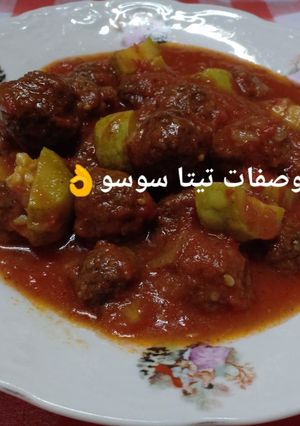 صورة لوصفة كفته الدجاج بالصلصه الحمراء