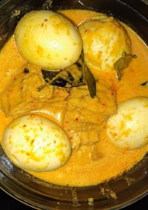 Foto resep Telur Tahu Santan Kuning (Gulai Telur Tahu)