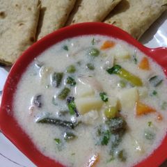 A picture of Kerala style Vegetable Stew.