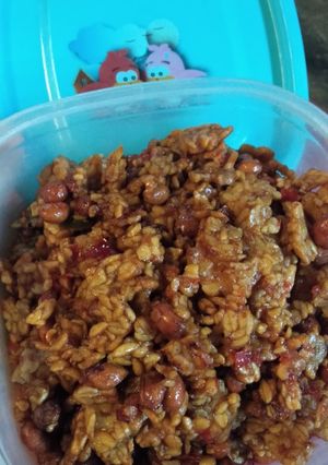Foto resep Kering tempe kacang pedas manis