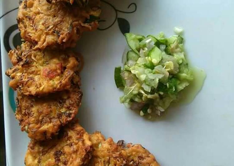 Recipe of Super Quick Homemade Double fried cabbage fritters