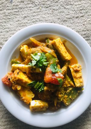 A picture of Paneer Jalfrezi.