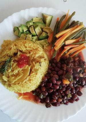 A picture of Pegion peas in coconut milk#mystaplefood.