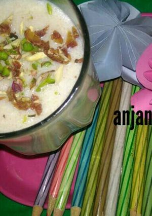 A picture of Fusion chocolate rava kheer..