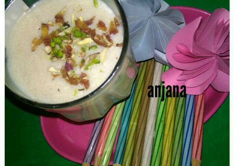 Recipe of Favorite Fusion chocolate rava kheer.