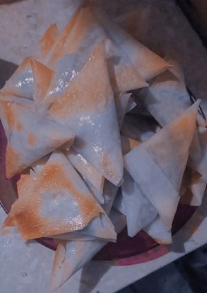 صورة لوصفة سمبوسه باللحمه المفروم