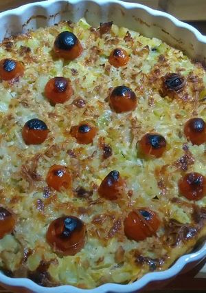 Una foto de Frtiitata calabacín y cherry