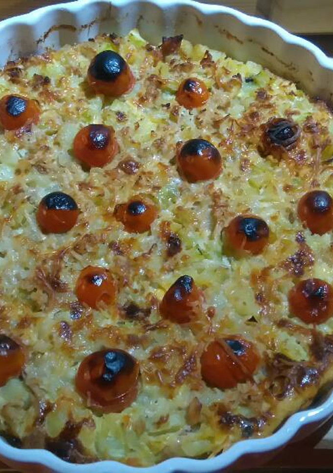 Una foto de Frtiitata calabacín y cherry
