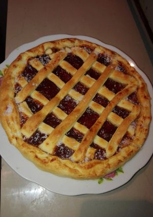 Una foto de Pastafrola con aceite