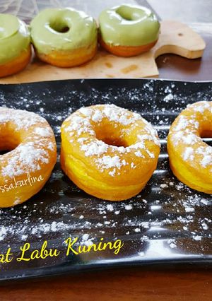Foto resep Donat Labu Kuning 🎃🎃 (Pumpkin Donut)