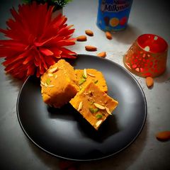 A picture of Besan burfi.
