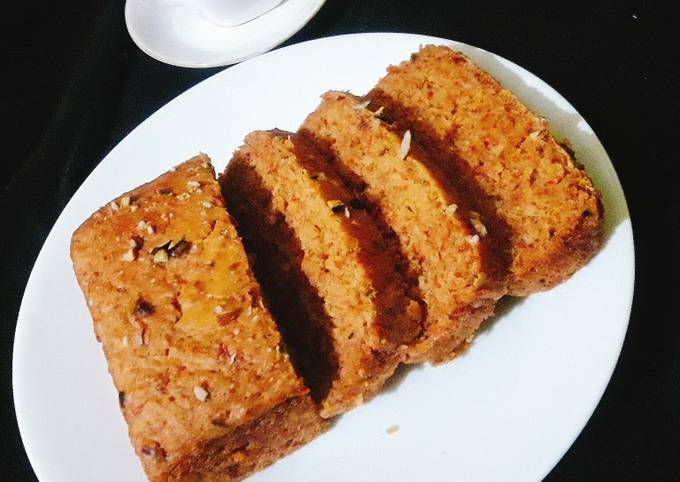 No bake cake twist in gajar ka halwa Recipe by santoshbangar - Cookpad