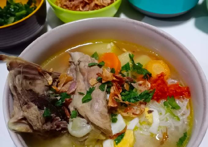 Resep Bubur soto ayam kampung Resep Bubur soto ayam kampung