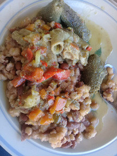 A picture of Tripe with peppers.