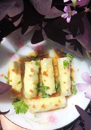 Hình của món BẮP CẢI CUỘN MỌC (GIÒ) GÀ.