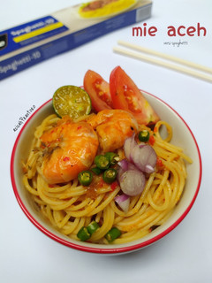 Foto resep Mie Aceh (versi spaghetti)