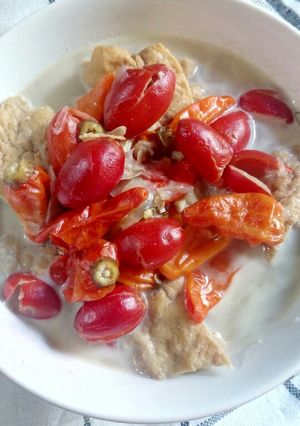 Foto resep Sayur kulit mlinjo lombok rawit utuh