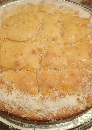 Una foto de Torta con crema pastelera de naranja