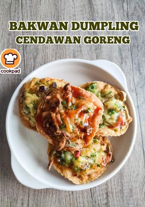 Gambar Bakwan Dumpling Cendawan Goreng