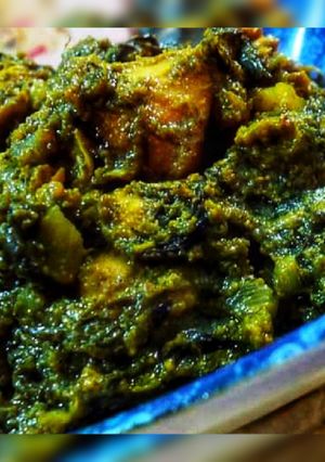 A picture of Aloo Palak.