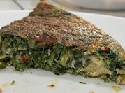 Una foto de tortilla de espinaca