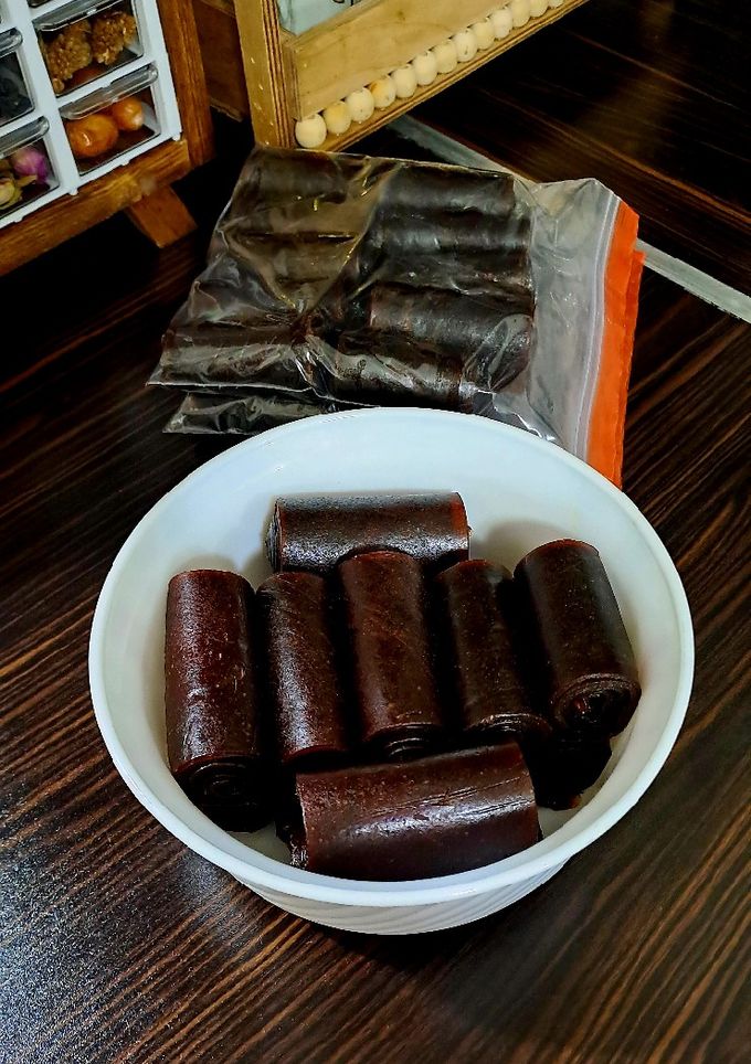 عکسی از دستور لواشک سیب و آلوچه(گوجه سبز)