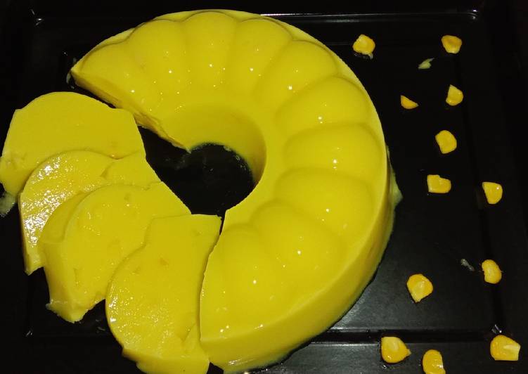 Langkah Mudah untuk Masak Puding jagung, Lezat Sekali