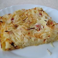A picture of Zwiebelkuchen (German Onion Pie).