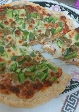 صورة لوصفة بيتزا