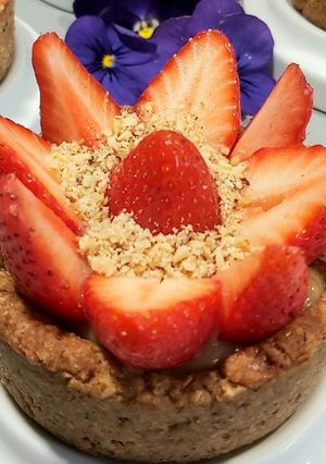 Une photo de Tartelettes aux fraises vegan