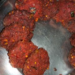 Beetroot vada A picture of Beetroot vada.