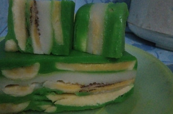 Cara Buat Naga sari pasta pandan tanpa daun pisang pakai loyang Ekonomis Untuk Jualan