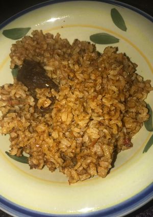 A picture of Brown Jollo Rice.