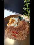 Nasi Goreng Sego Jagung Koya Teri Telur Mata Kotak