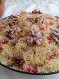 Sweet Couscous with Pomegranate and Raisins