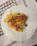 Omelette câpres con jugo verde