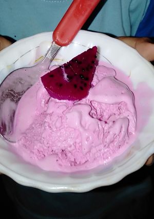 Foto resep Ice cream buah naga