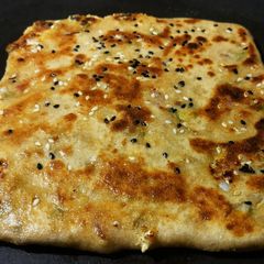 Mushroom stuffed parantha in the shahi style A picture of Mushroom stuffed parantha in the shahi style.