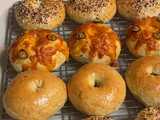 sesame cheese bagels