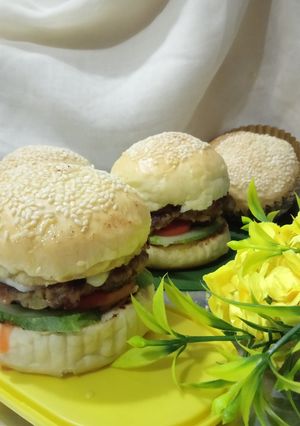 Foto resep Burger Beef Fatty Homemade