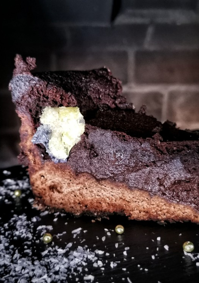 Una foto de Tarta de chocolate negro