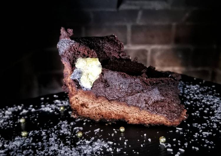 Tarta de chocolate negro