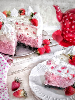 Foto resep Strawberry Ice Cream Cake🍰