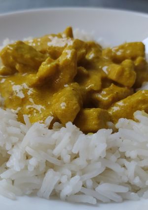 Zdjęcie przepisu Schab w sosie curry.