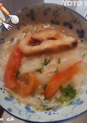 Hình của món Bún cá cho bé.