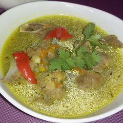 A picture of Lamb pepper soup.