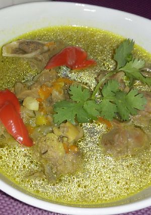 A picture of Lamb pepper soup.