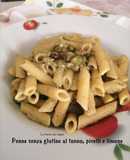 #160 Penne senza glutine al tonno, piselli e limone 🍋