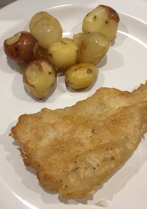 Una foto de Pescado a la cerveza 🍻 🐟 "beer-battered fish"